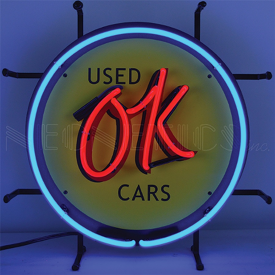 OK Used Cars Junior Neon Sign