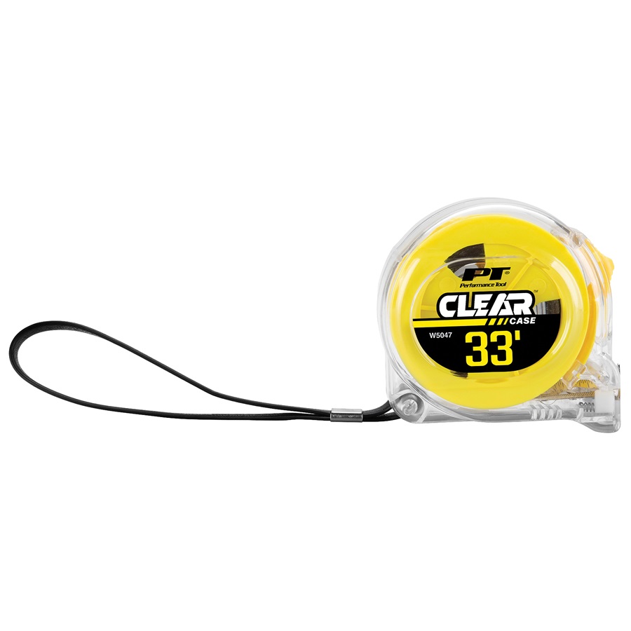 Performance Tool® 33 ft x 1" Clear Tape Measure