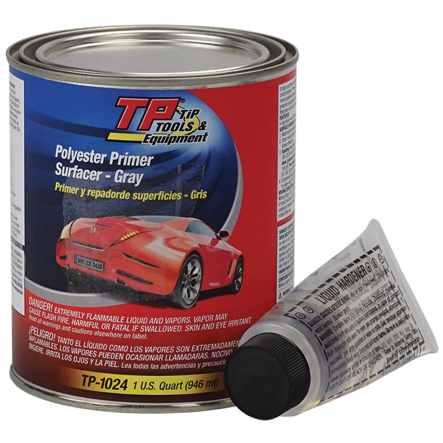 TP Tools® Polyester Filler Primer Surfacer (2K) - Gray, Qt