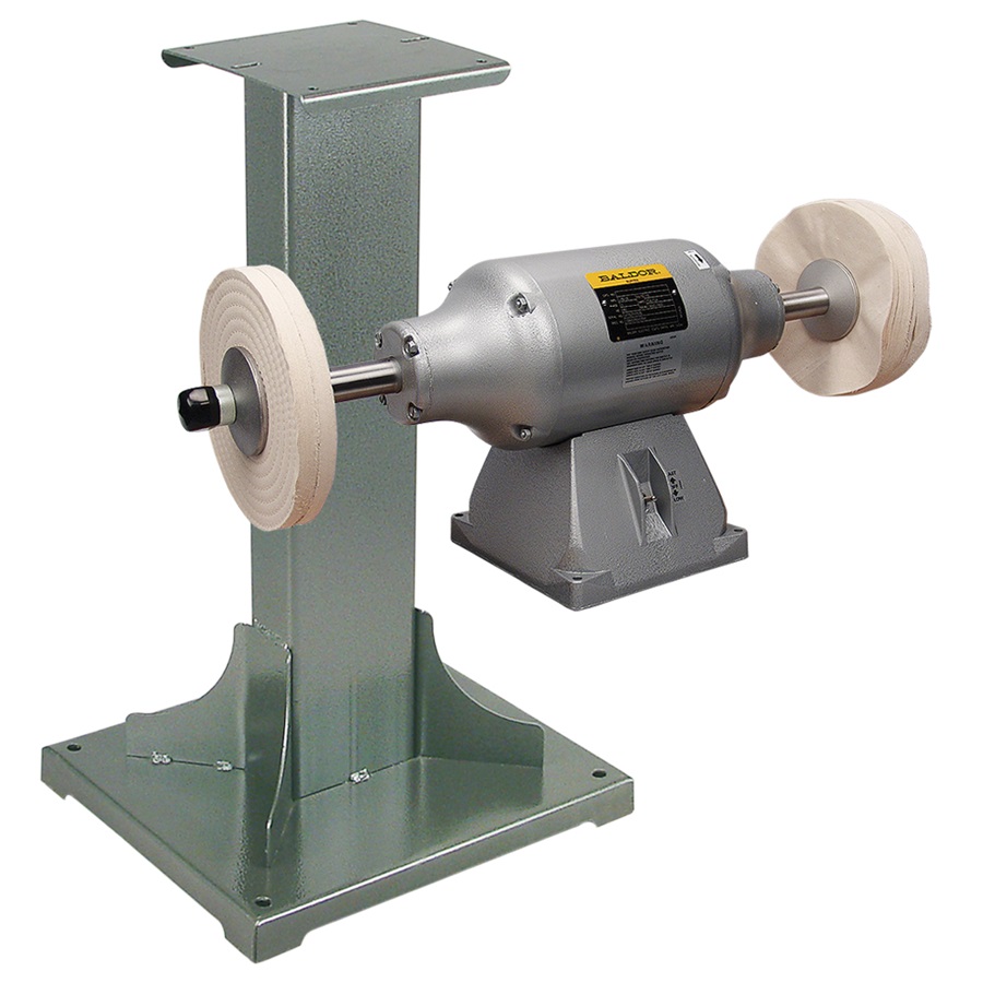 Baldor® 3/4HP 2-Speed Buffer and 11 Gauge Steel Stand