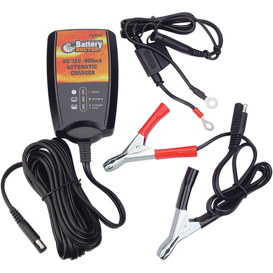 Battery Doctor® Switchable 6/12-Volt 900 Milliamp Battery Charger/Maintainer