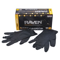 SAS® RAVEN™ Disposable Nitrile Work Gloves, XL