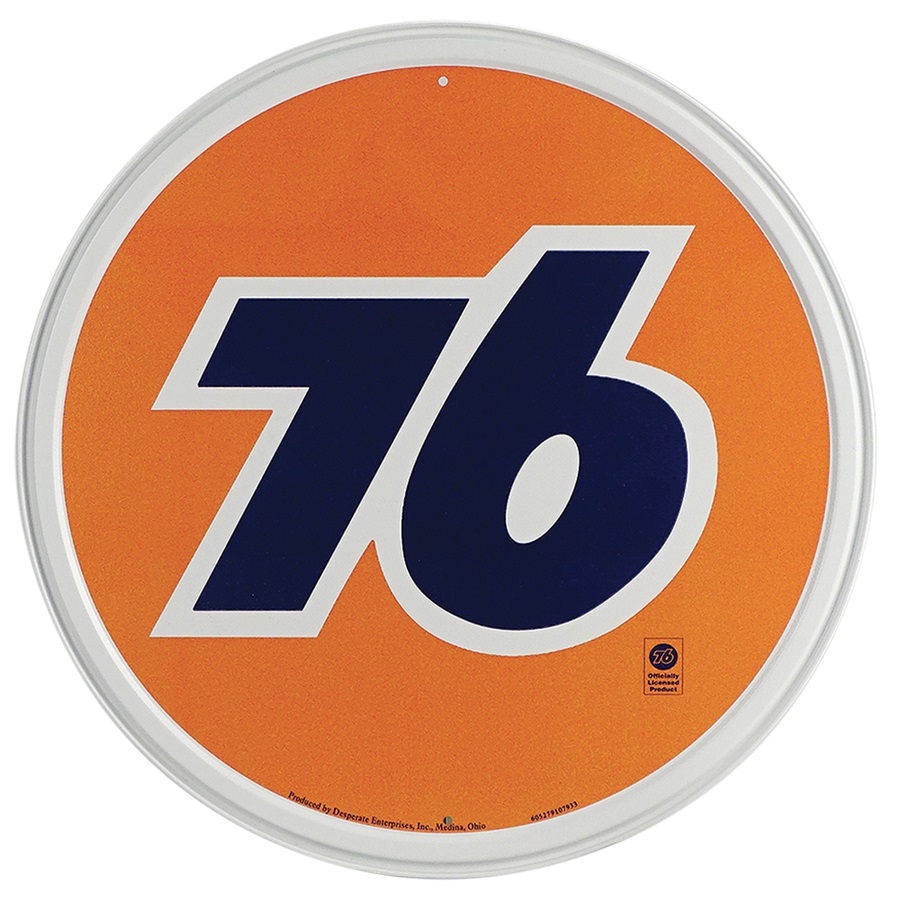 Union 76 Aluminum-Style Sign - 11-3/4" Dia