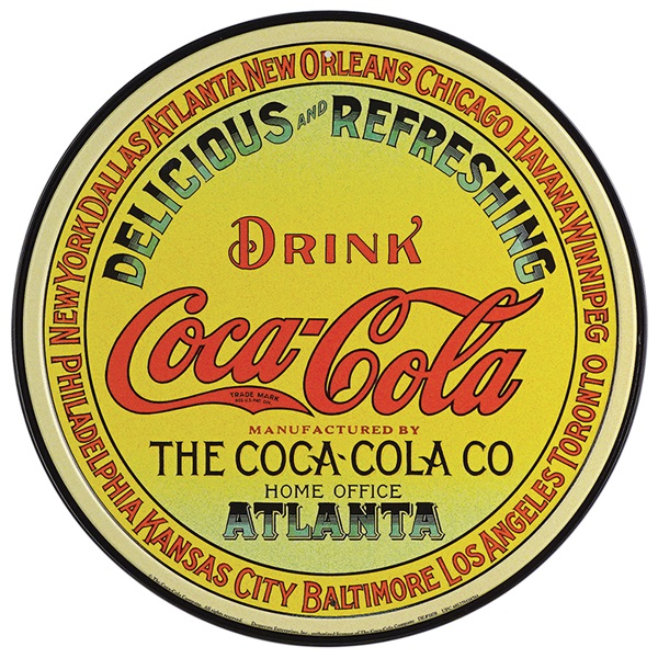 Coke Keg Aluminum-Style Sign - 11-3/4" Dia