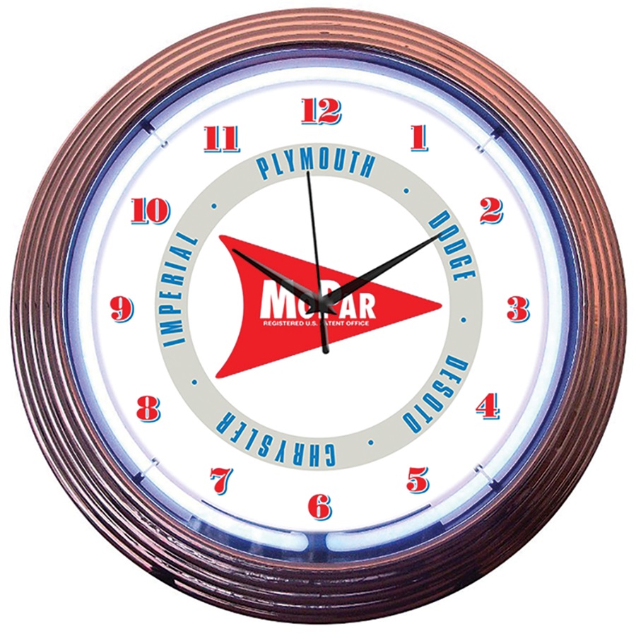 Mopar Arrow Neon Wall Clock