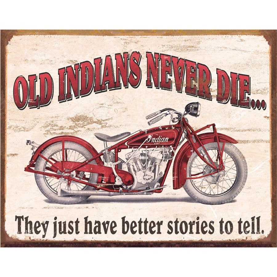 Indian - Better Stories Tin Sign - 16"W x 12-1/2"H