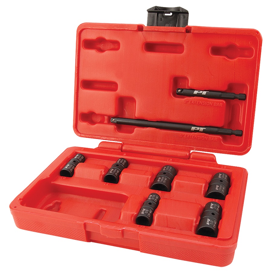 Performance Tool® 8-Pc 1/4" Dr Flip Socket Set