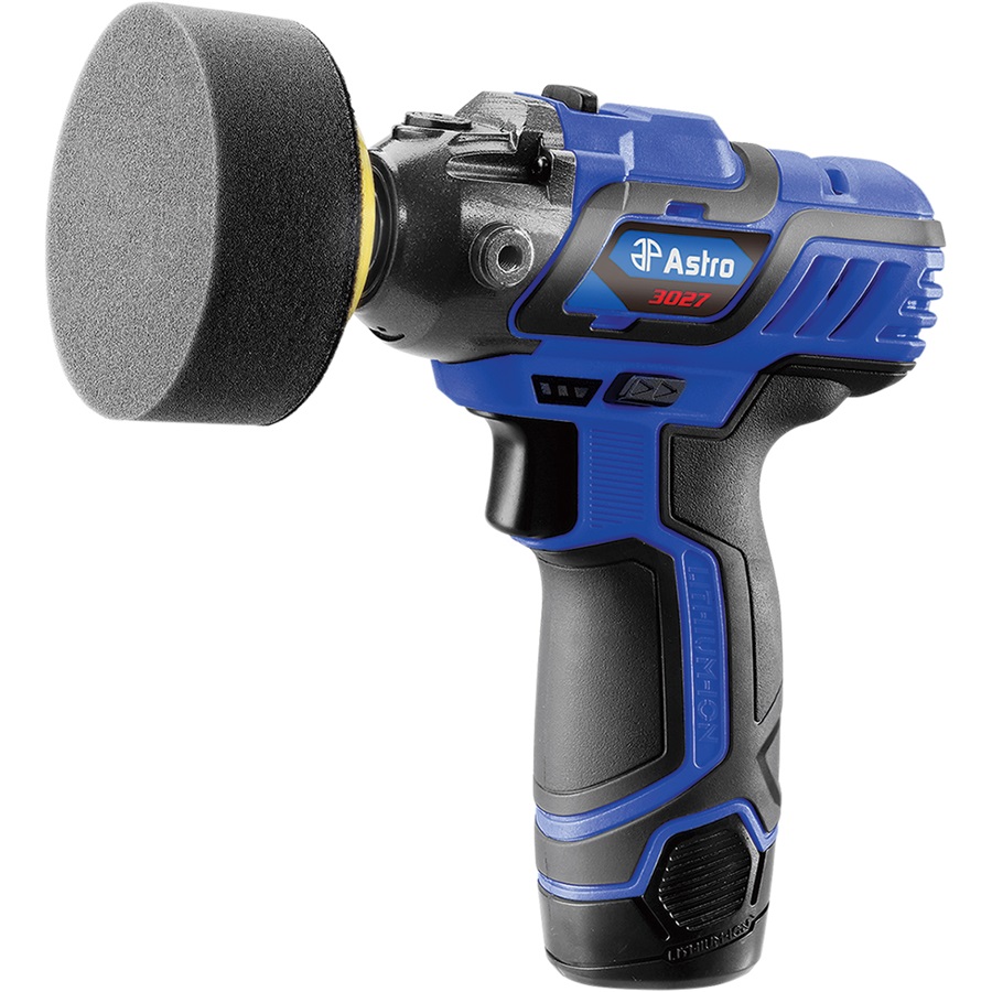 Astro Pneumatic® 12V 3" Mini Cordless Pistol Polisher w/2 Batteries