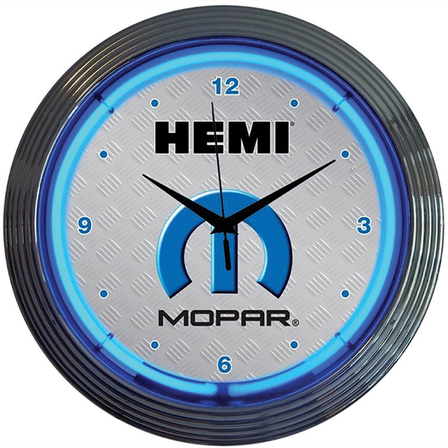 Mopar Hemi Neon Wall Clock