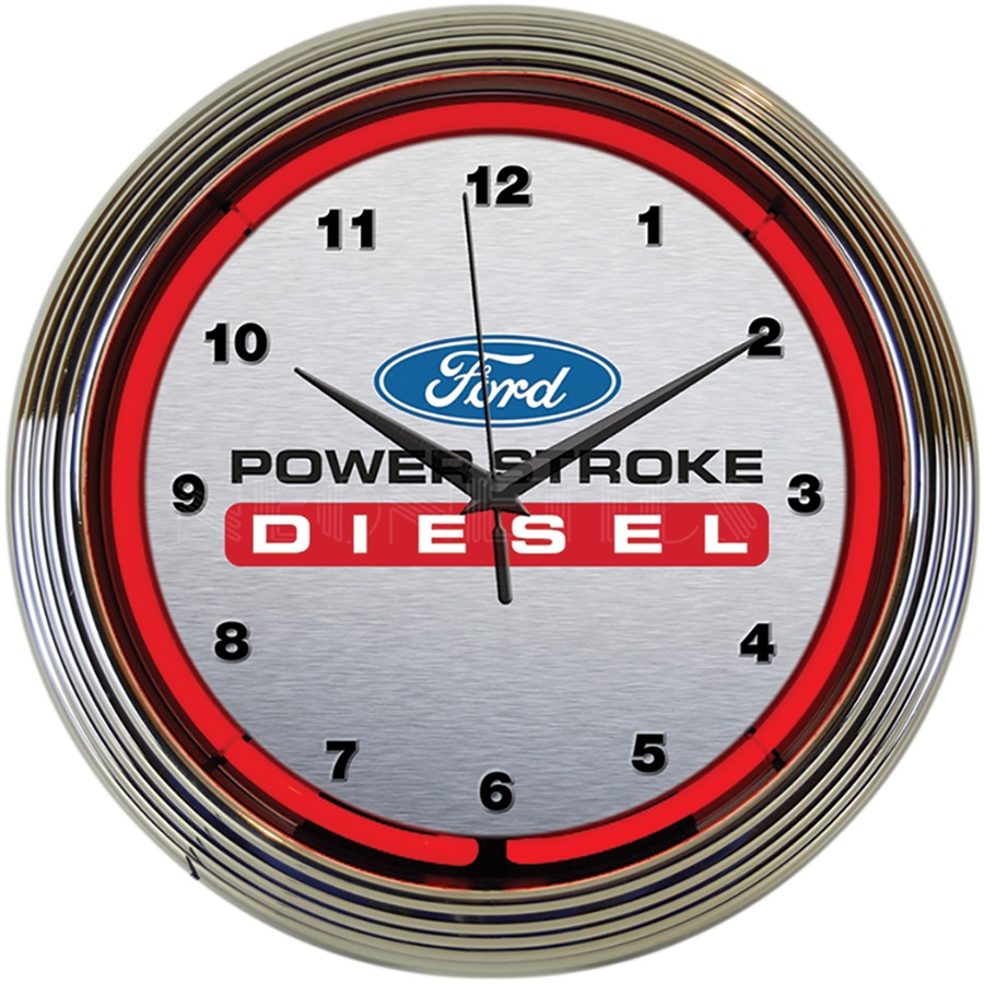 Ford Power Stroke Diesel Neon Wall Clock