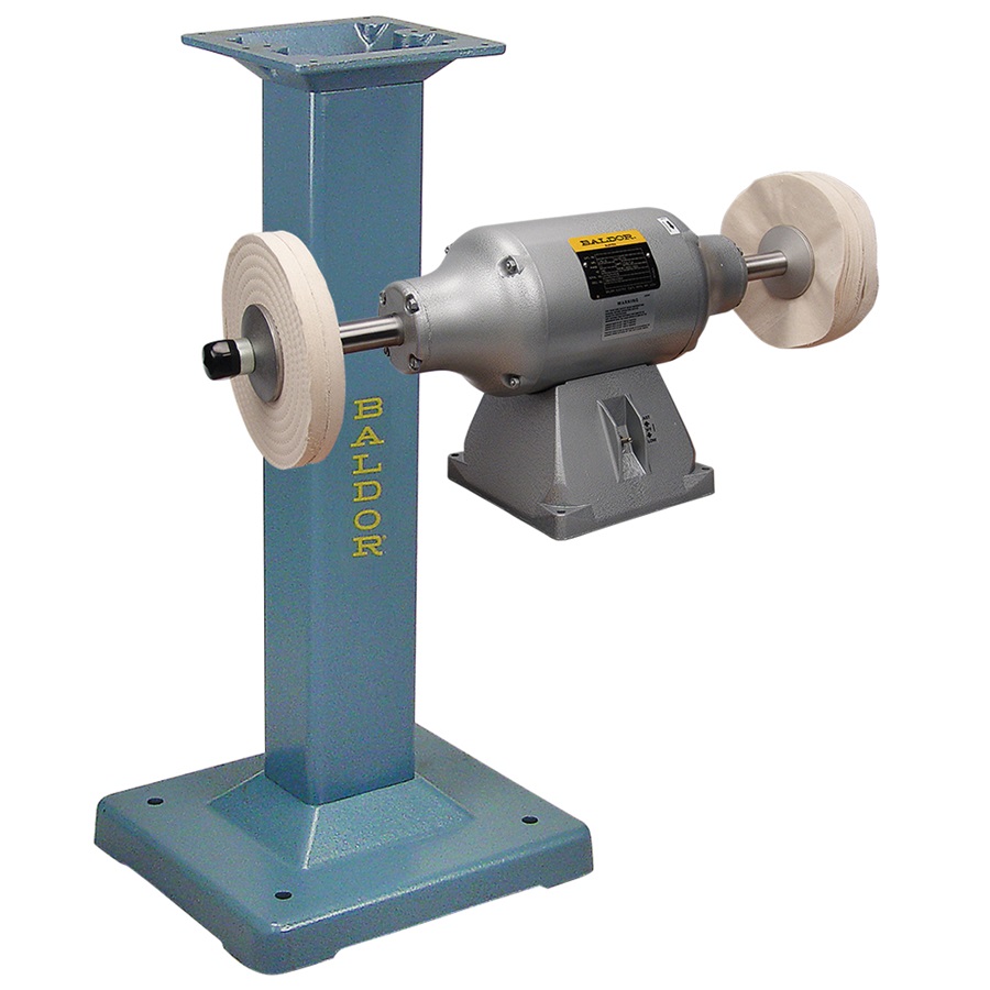 Baldor® 3/4HP 2-Speed Buffer and Baldor® Cast-Iron Stand