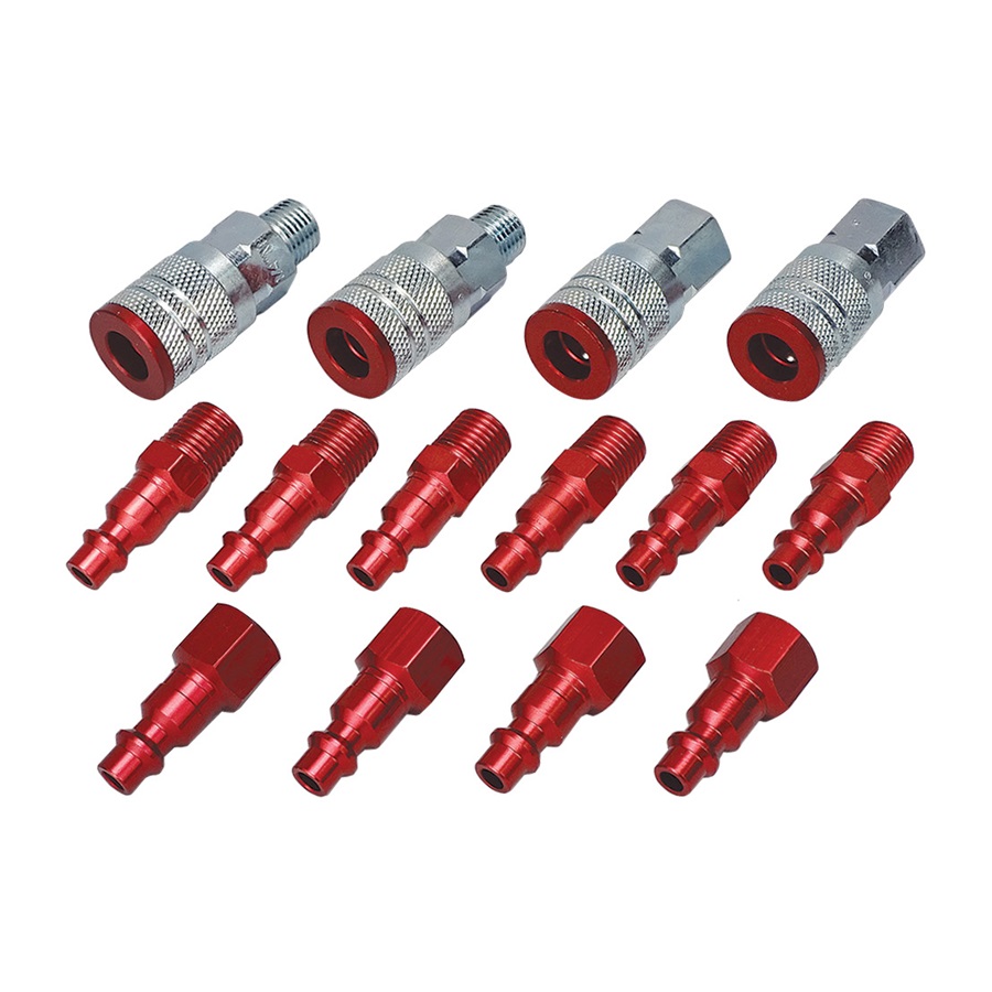 14-Pc Milton® Color Fit Coupler Set - 1/4" M-Style Couplers & Plugs