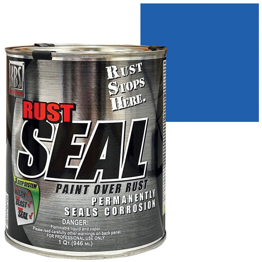 KBS RustSeal Gloss Safety Blue Rust Preventive Coating, Qt