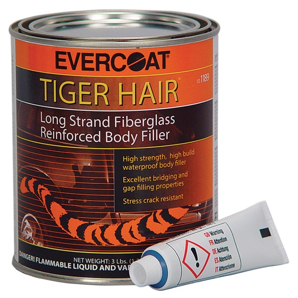 Evercoat® Tiger Hair® Fiberglass Body Filler, Quart