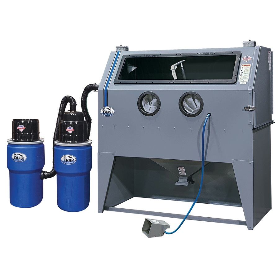 Skat Blast® USA 970-DLX Abrasive Blasting Cabinet & Skat Trap Combo