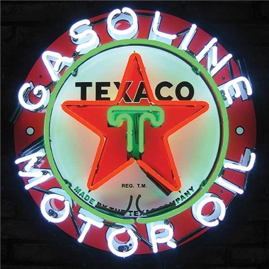 Texaco Gasoline Neon Sign
