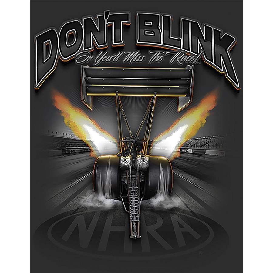 NHRA - Don't Blink Tin Sign - 12-1/2"W x 16"H