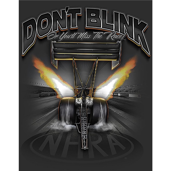 NHRA - Don't Blink Tin Sign - 12-1/2"W x 16"H