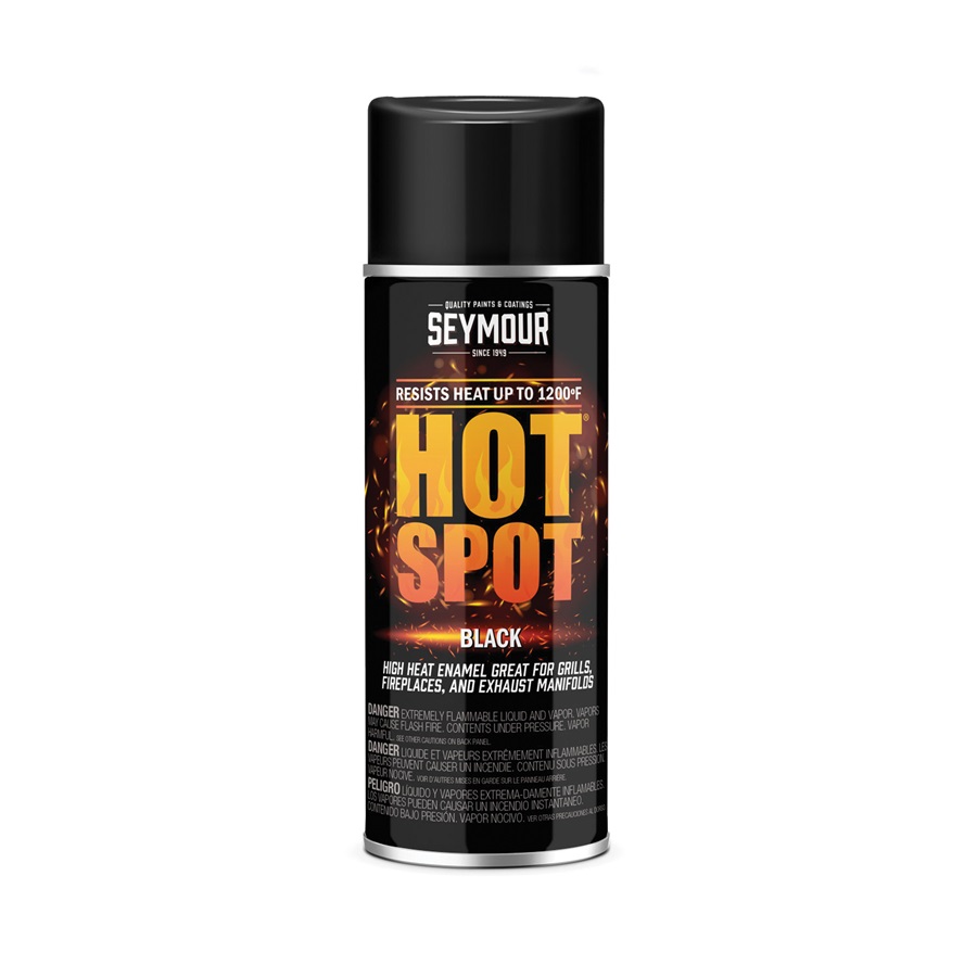 SEYMOUR® Hot Spot High Heat Restoration Paint - Black, 12 oz