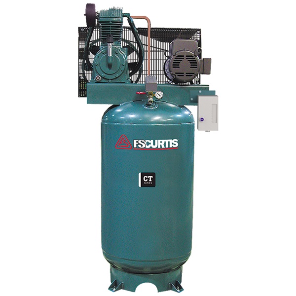 FS-Curtis 7.5HP, 2-Cyl, 2-Stage 80-Gal H.D. Air Compressor