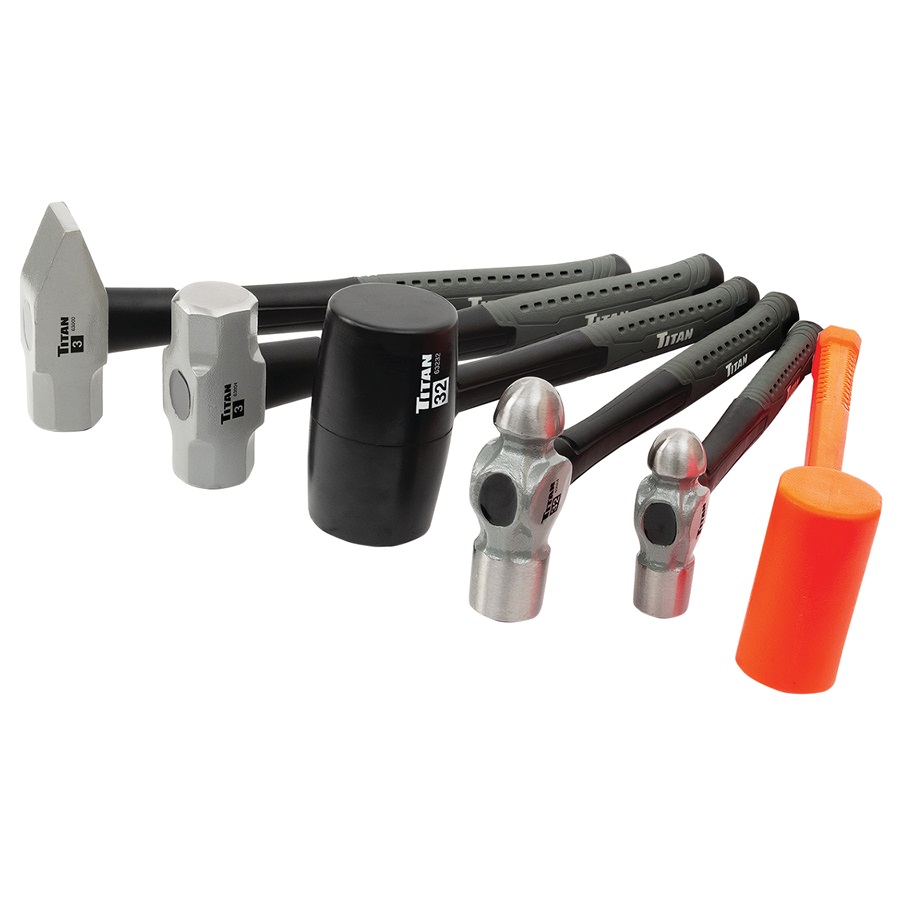 Titan™ 6-Pc General-Use Hammer/Mallet Set