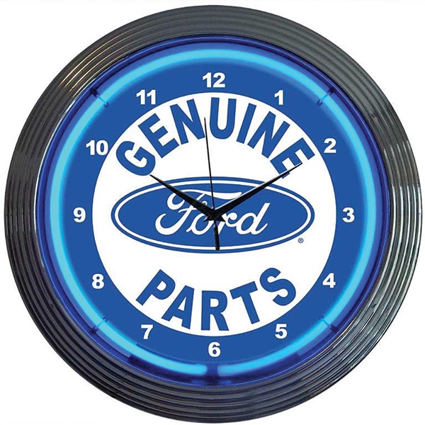 Ford Genuine Parts Neon Wall Clock