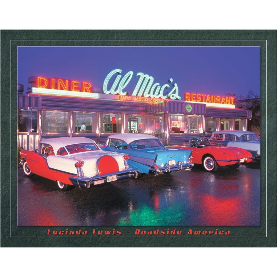 LEWIS - Al Mac Diner Tin Sign - 16"W x 12-1/2"H