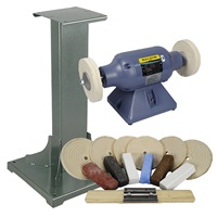 Baldor&#174; 1/3HP Buffer, 11 Ga Steel Stand &amp; Buffing Kit