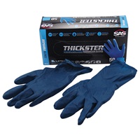 SAS&#174; THICKSTER™ Disposable Latex Work Gloves, Lrg