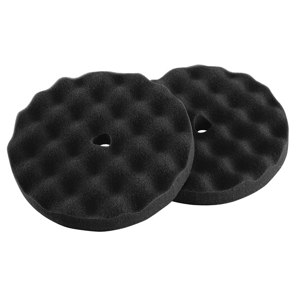 TP Tools® 8" Waffle-Style Black Foam Polishing Pad, 2 Pk