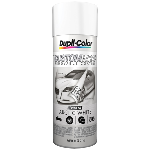 Dupli-Color® Custom Wrap Removable Coating - Matte Arctic White, 11 oz ...