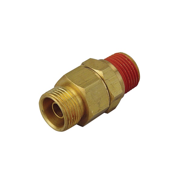 Air Compressor Check Valve - Inline Unloading, 1/2" Male OD