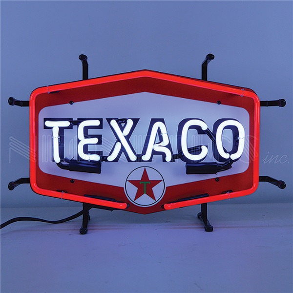 Texaco Hexagon Junior Neon Sign