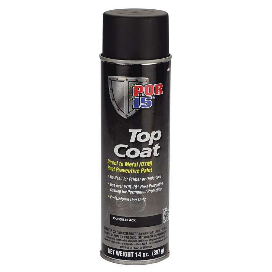 POR-15® Chassis Black Topcoat, 14 oz Spray